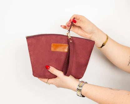 Luna Leather Makeup & Toiletry Bag