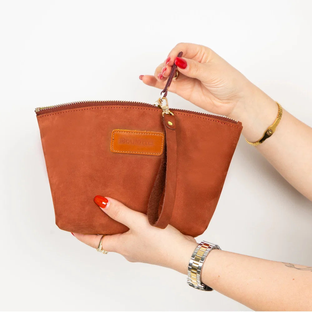Nimora Leather Makeup Bag