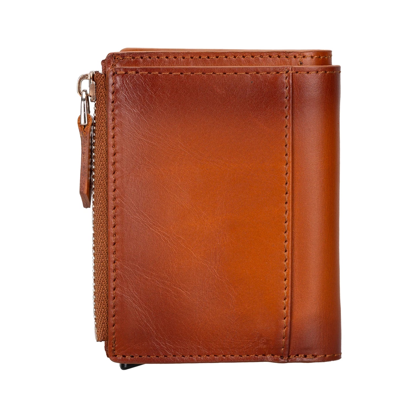Leather Zip Mechanical Card Holder