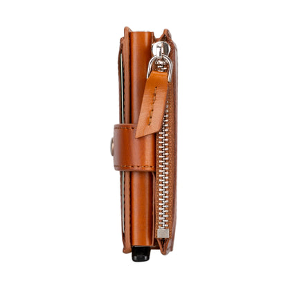 Zip Mechanical Leather Card Holder