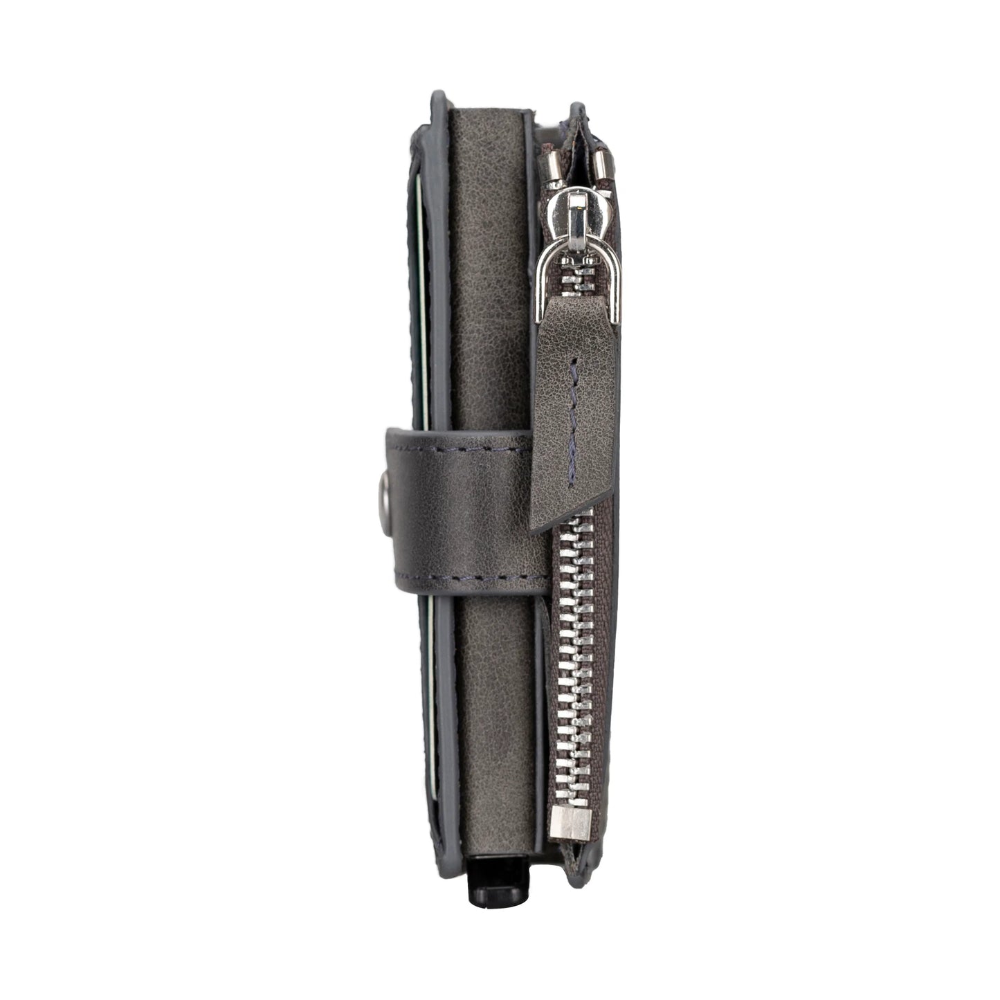 Leather Zip Mechanical Card Holder