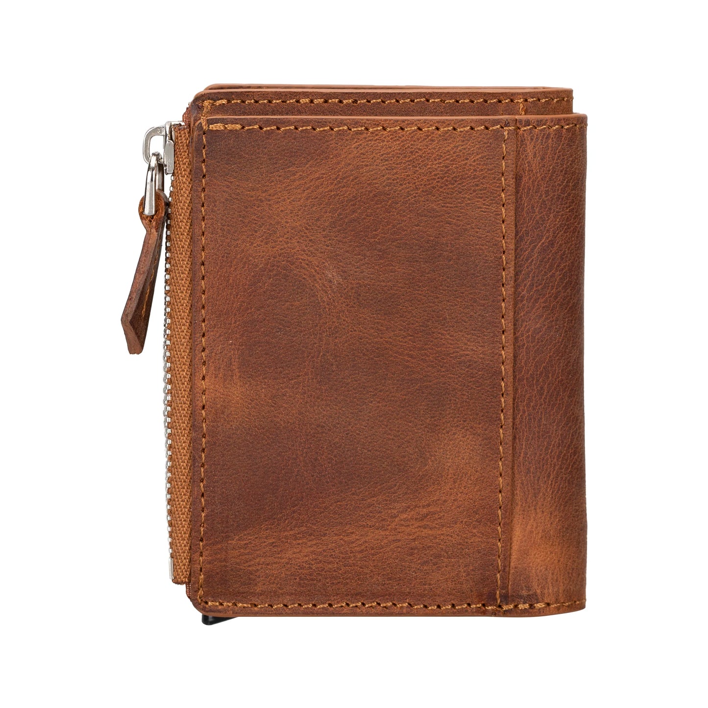 Leather Zip Mechanical Card Holder