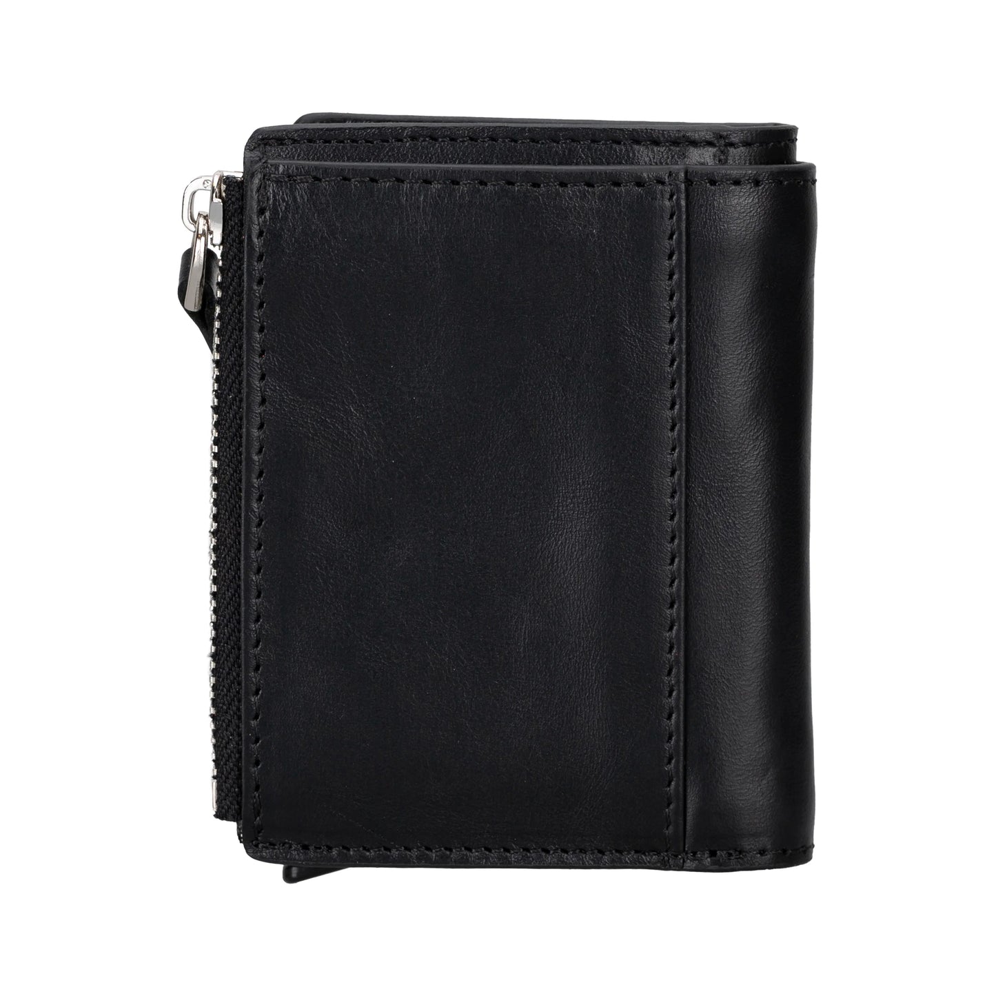 Leather Zip Mechanical Card Holder