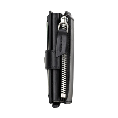 Zip Mechanical Leather Card Holder