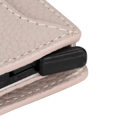Zip Mechanical Leather Card Holder