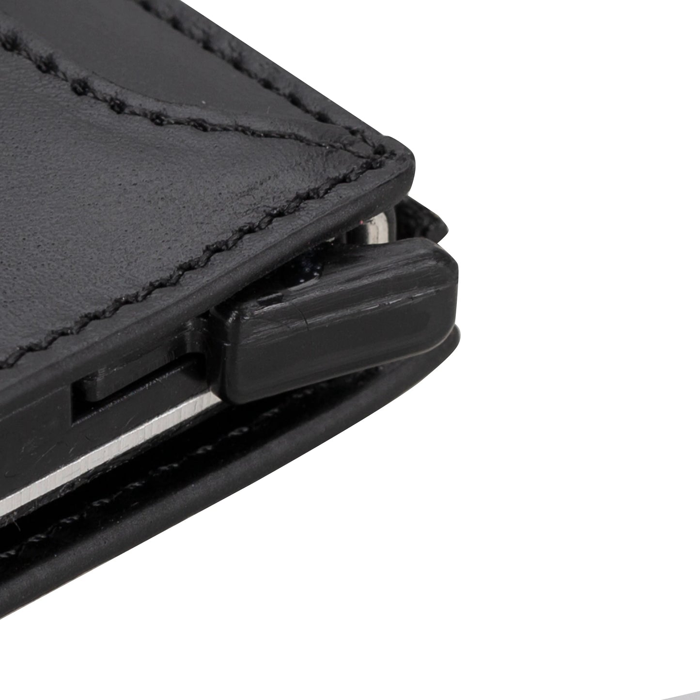 Leather Zip Mechanical Card Holder