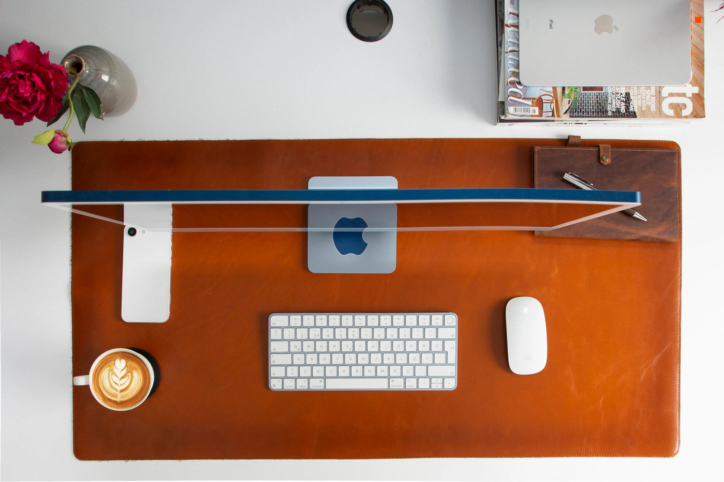Single Layer Leather Desk Mat Large Size