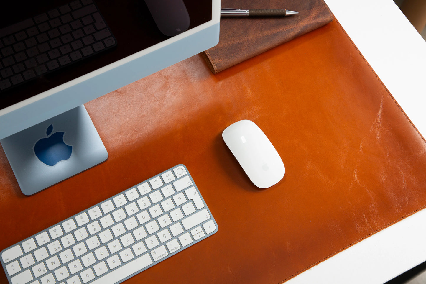 Single Layer Leather Desk Mat Large Size