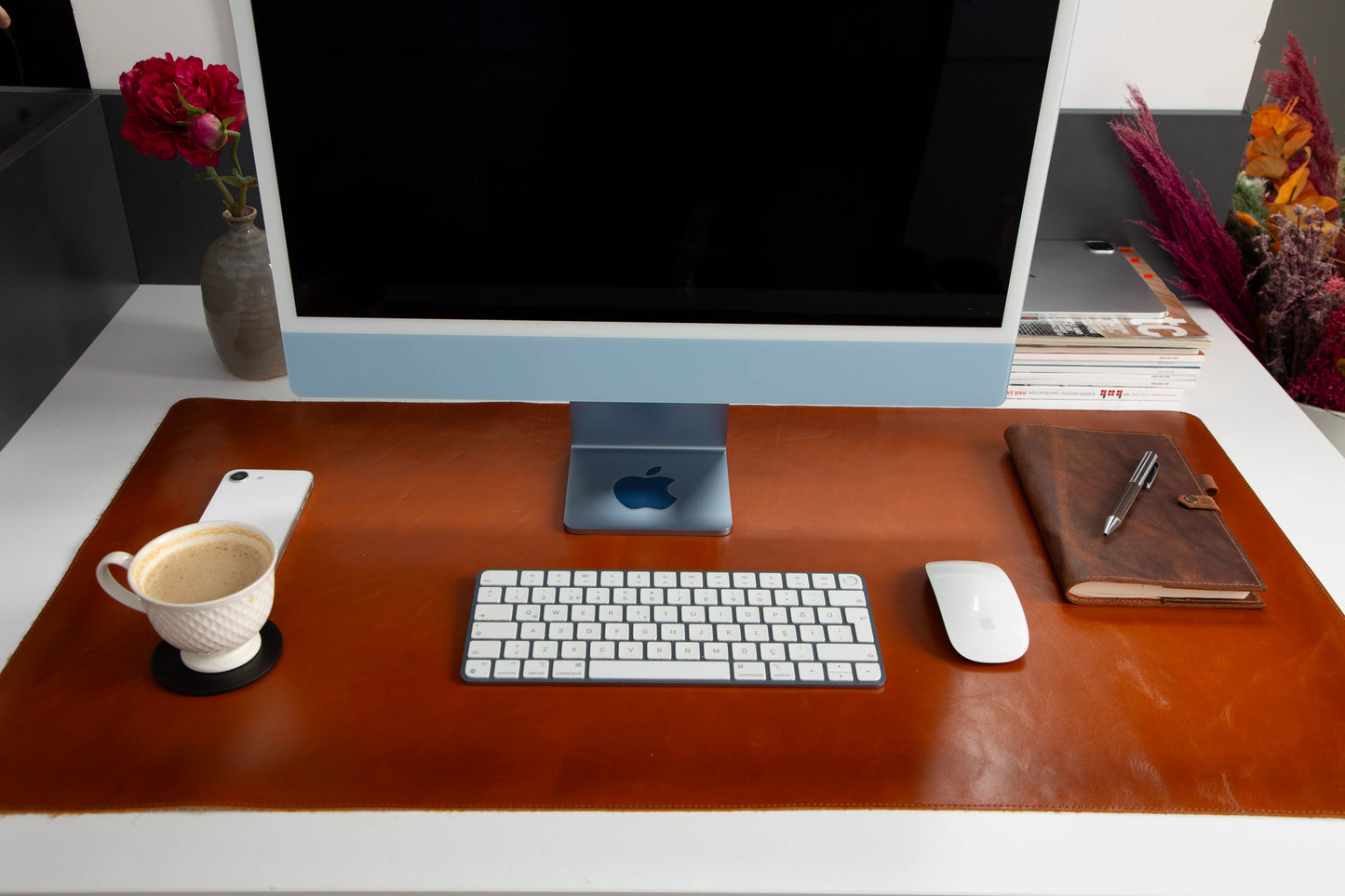Single Layer Leather Desk Mat Large Size