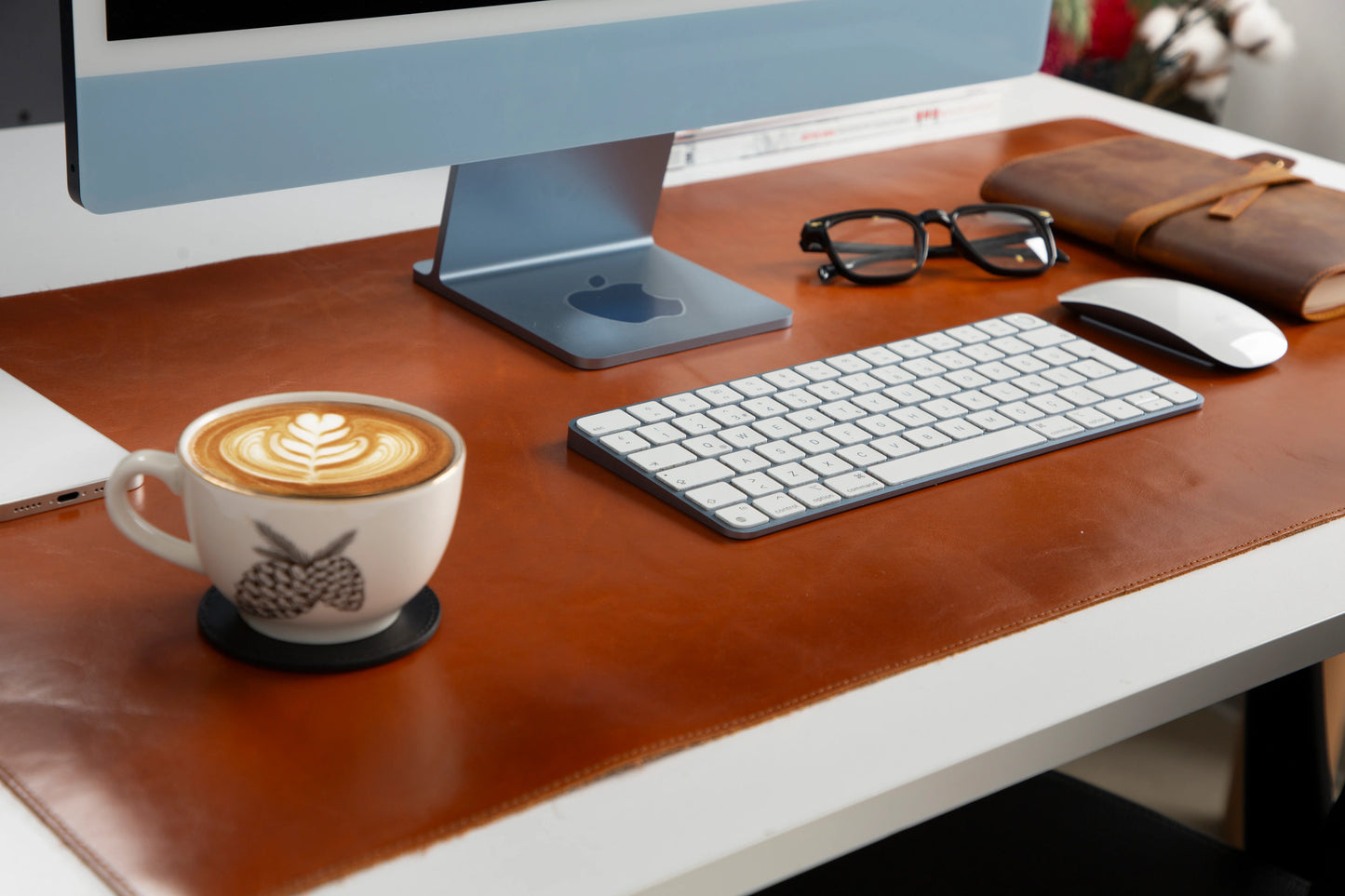 Single Layer Leather Desk Mat Large Size