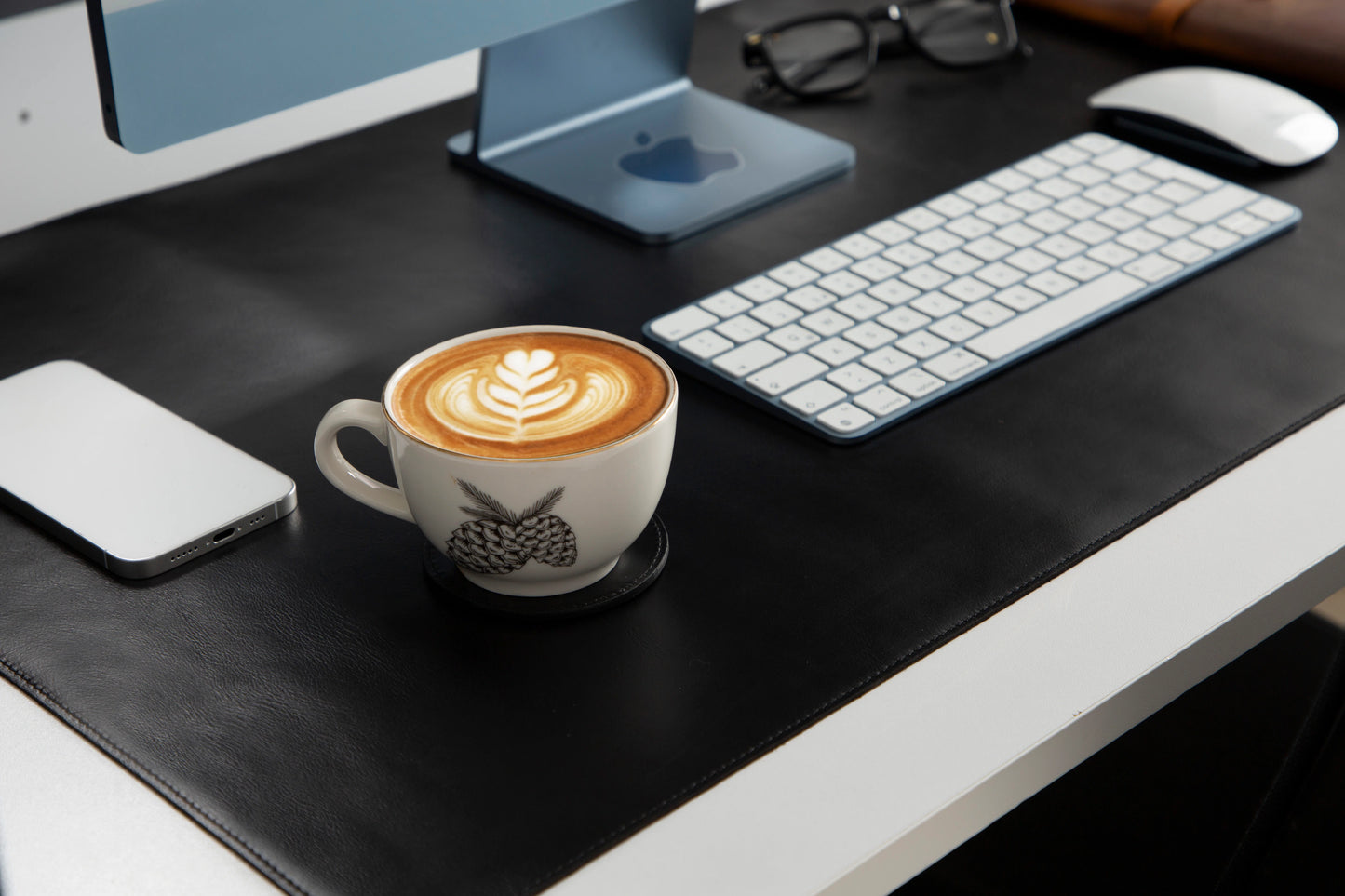 Single Layer Leather Desk Mat Large Size