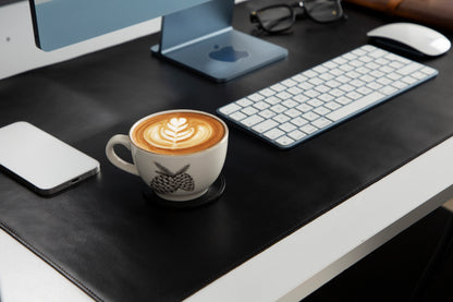 Large Single-Layer Leather Desk Mat – 91 × 48 cm