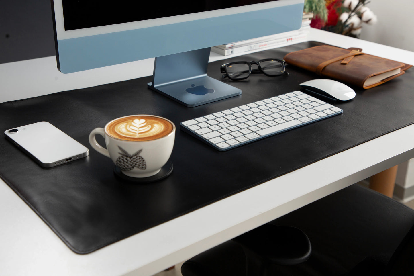 Single Layer Leather Desk Mat Large Size