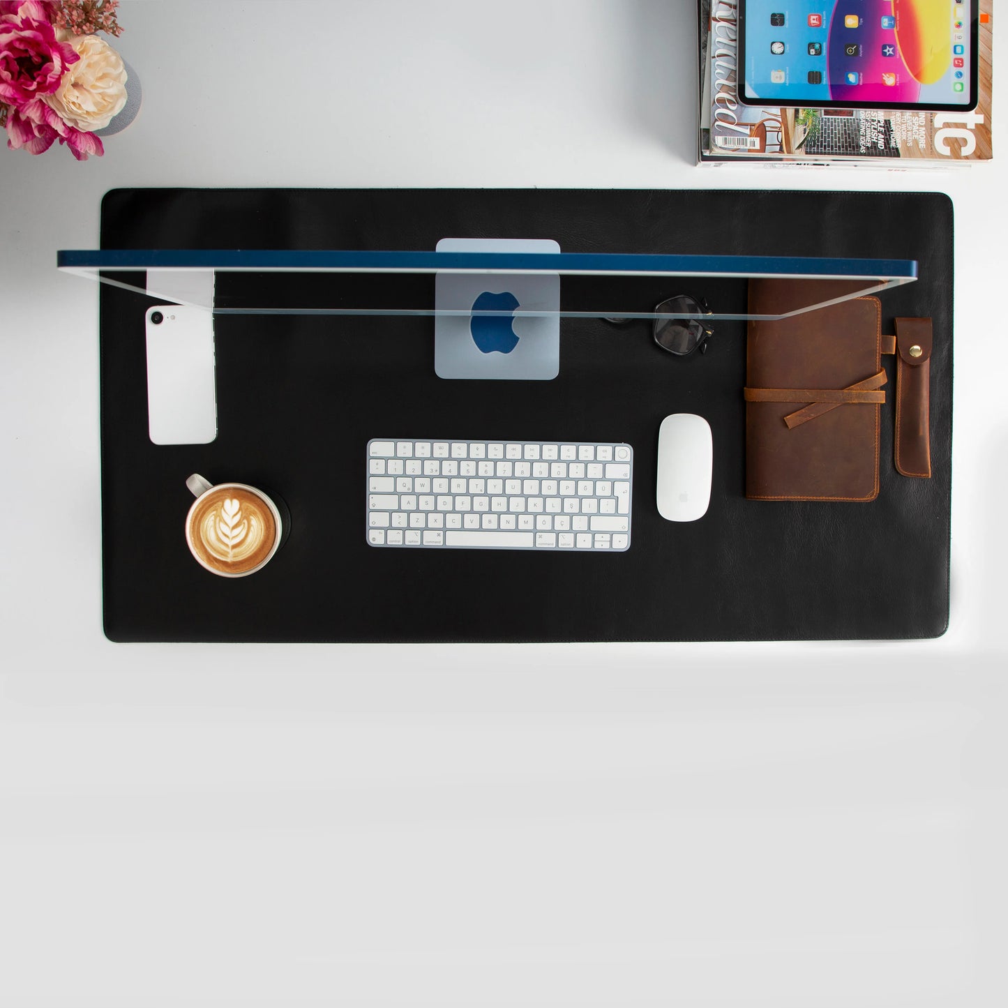 Single Layer Leather Desk Mat Large Size