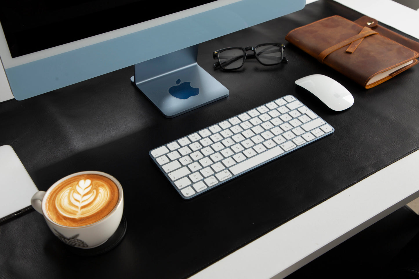 Single Layer Leather Desk Mat Large Size