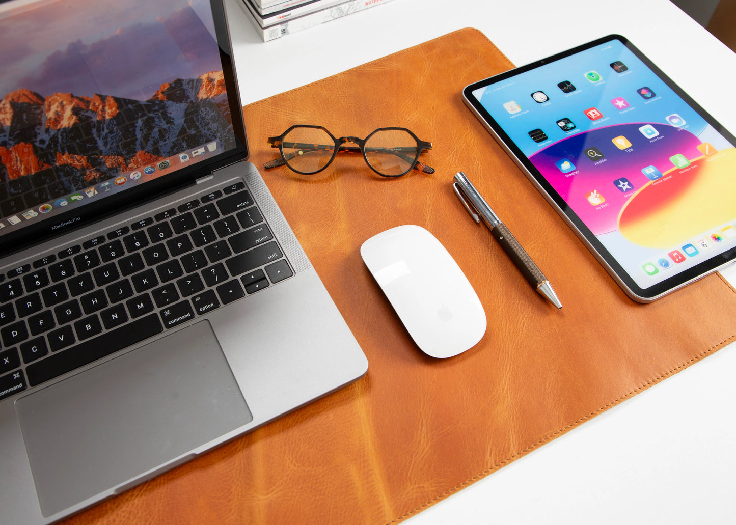 Single Layer Leather Desk Mat Large Size
