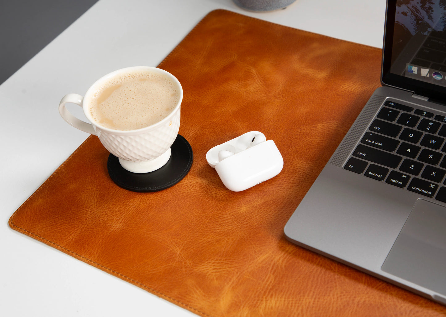 Single Layer Leather Desk Mat Medium Size