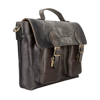 Olympus Leather Laptop Briefcase – 14 & 17 Inch