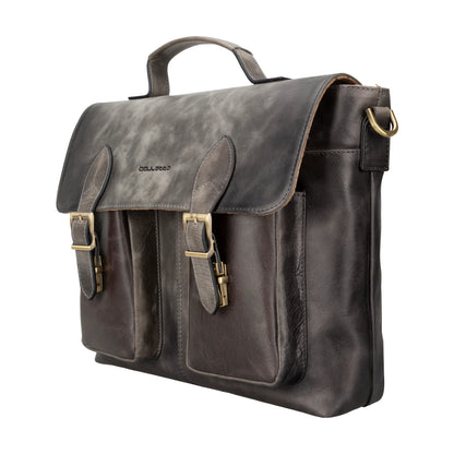 Olympus Leather Laptop Briefcase – 14 & 17 Inch