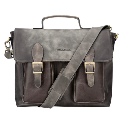 Olympus Leather Laptop Briefcase – 14 & 17 Inch