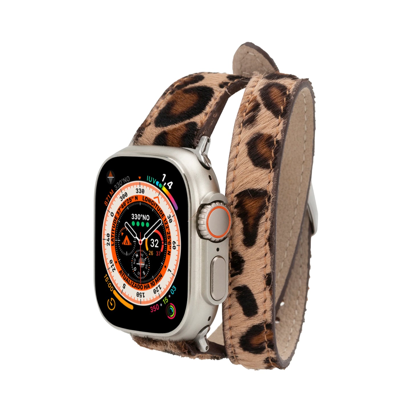 Leather Apple Watch Bands - DTS Double Tour Slim Quantum Style CP22