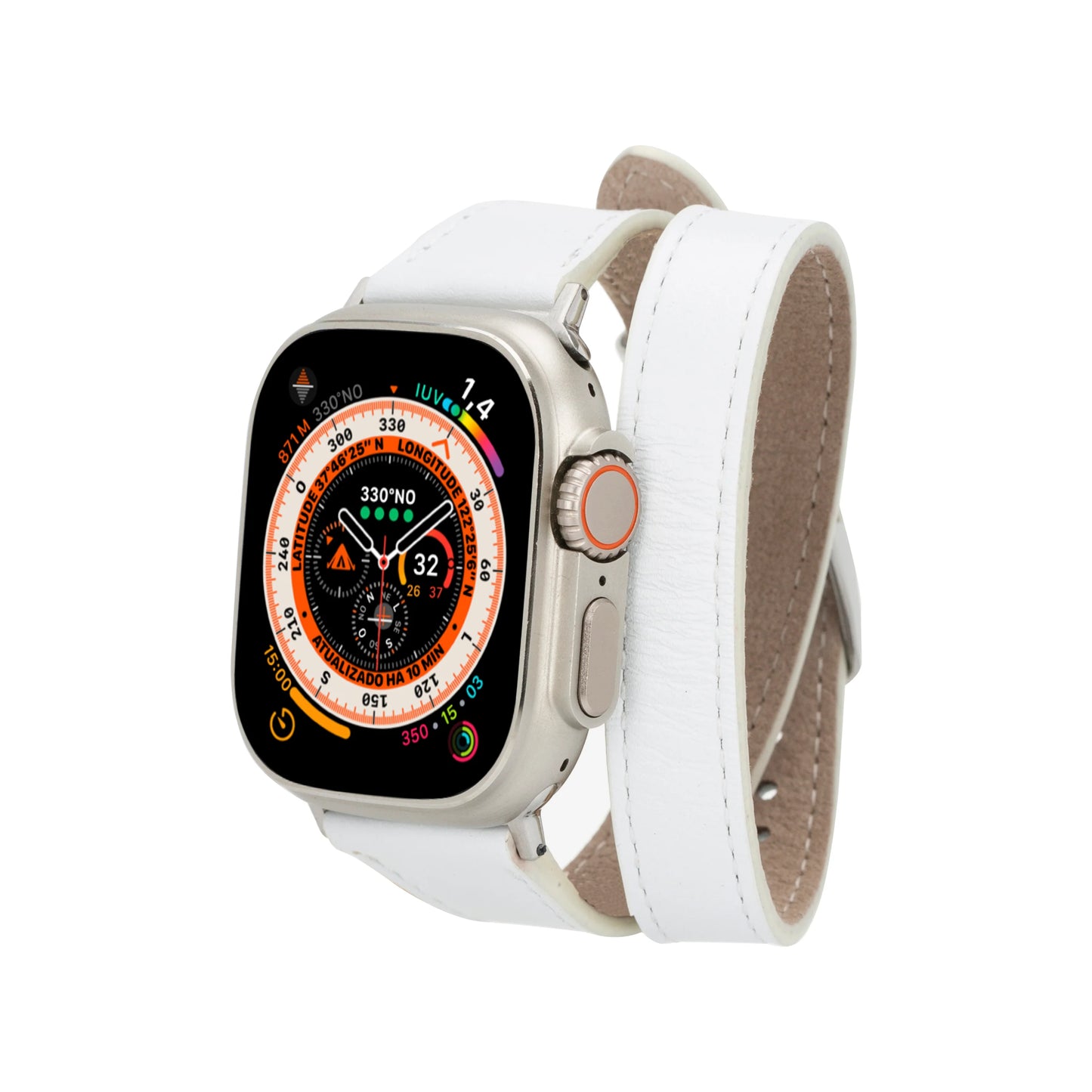 Leather Apple Watch Bands - DTS Double Tour Slim Quantum Style CP22