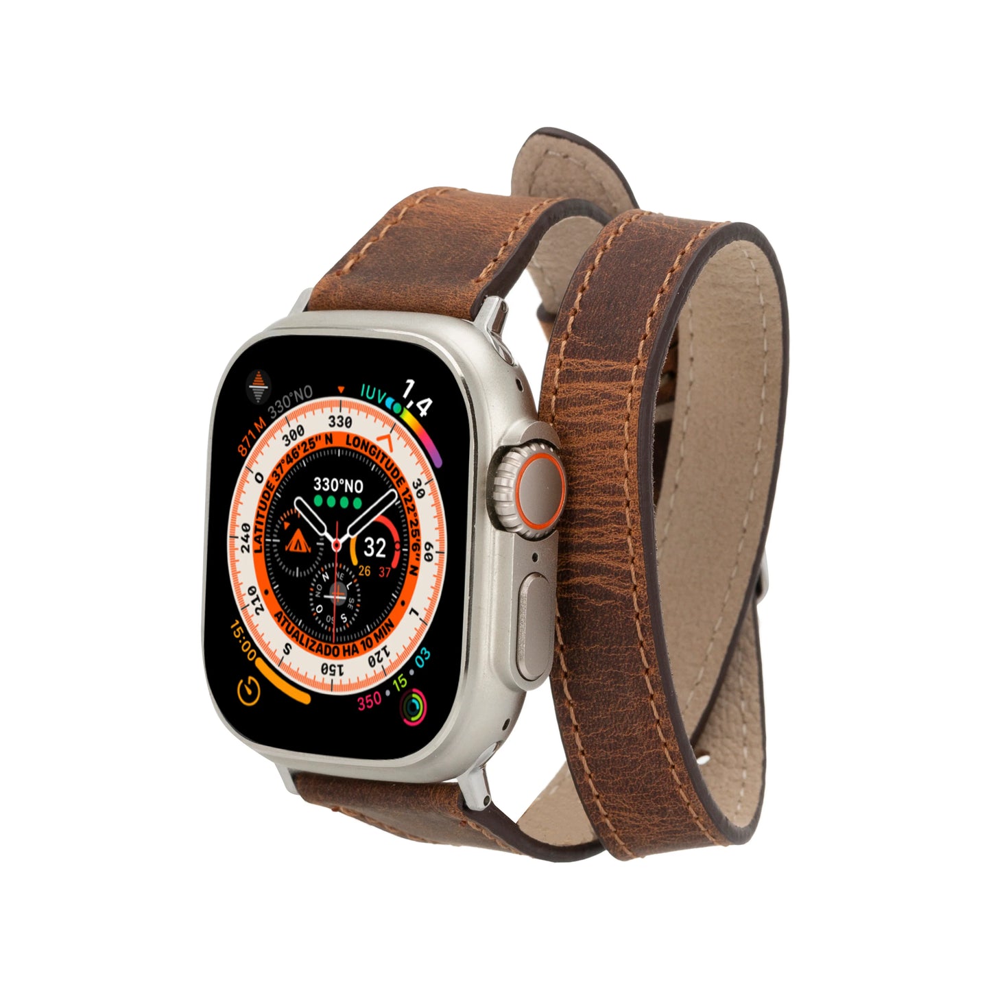 Leather Apple Watch Bands - DTS Double Tour Slim Quantum Style CP22