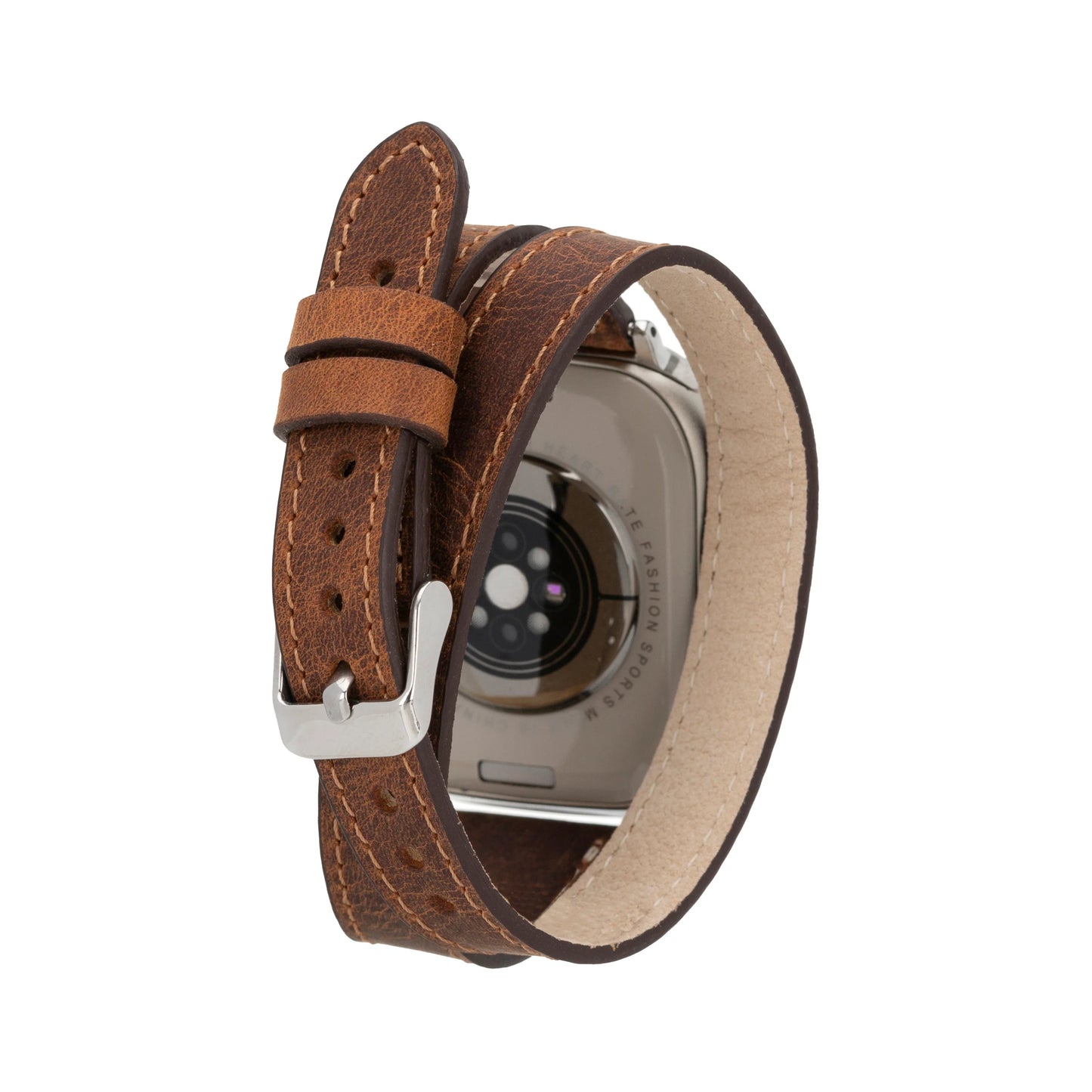 Leather Apple Watch Bands - DTS Double Tour Slim Quantum Style CP22