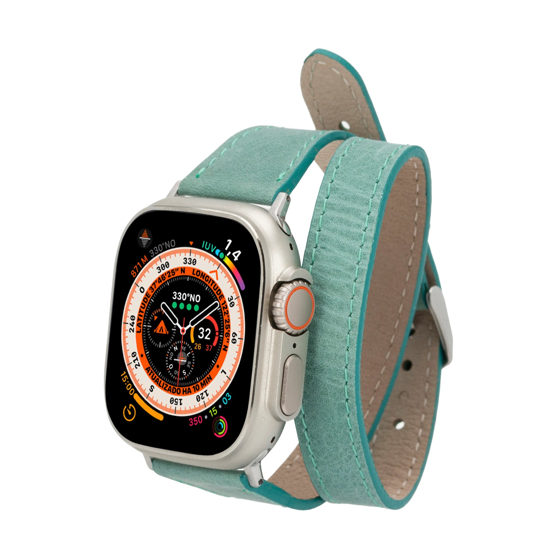 Leather Apple Watch Bands - DTS Double Tour Slim Quantum Style CP22