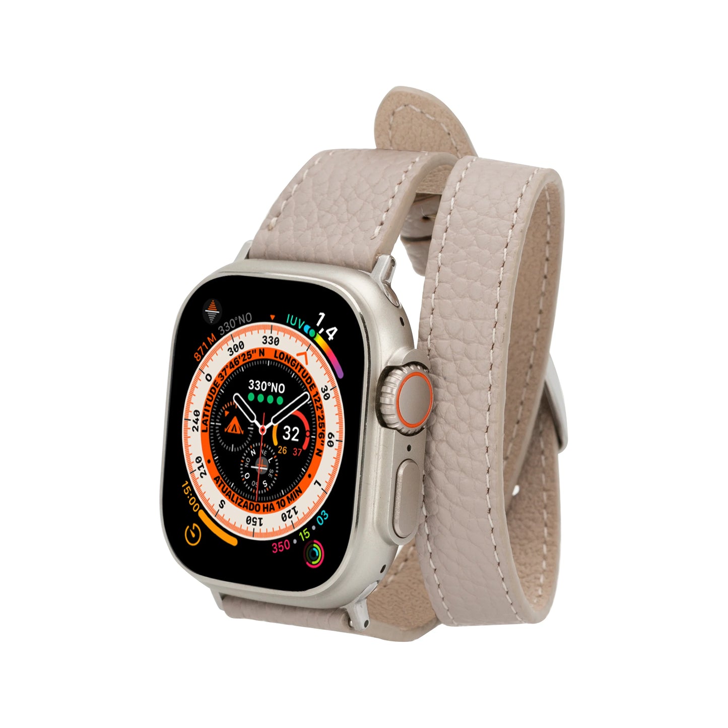 Leather Apple Watch Bands - DTS Double Tour Slim Quantum Style CP22