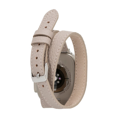 Leather Apple Watch Bands - DTS Double Tour Slim Quantum Style CP22