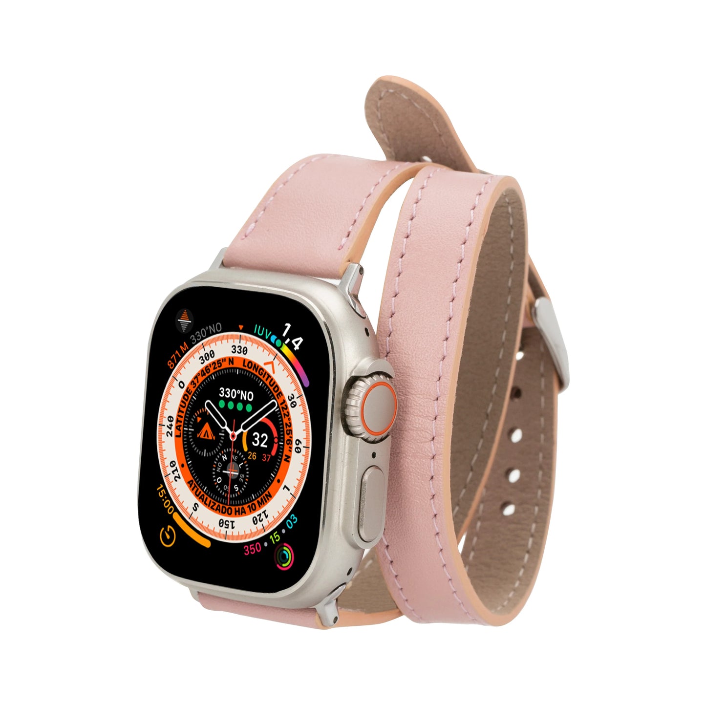 Leather Apple Watch Bands - DTS Double Tour Slim Quantum Style CP22