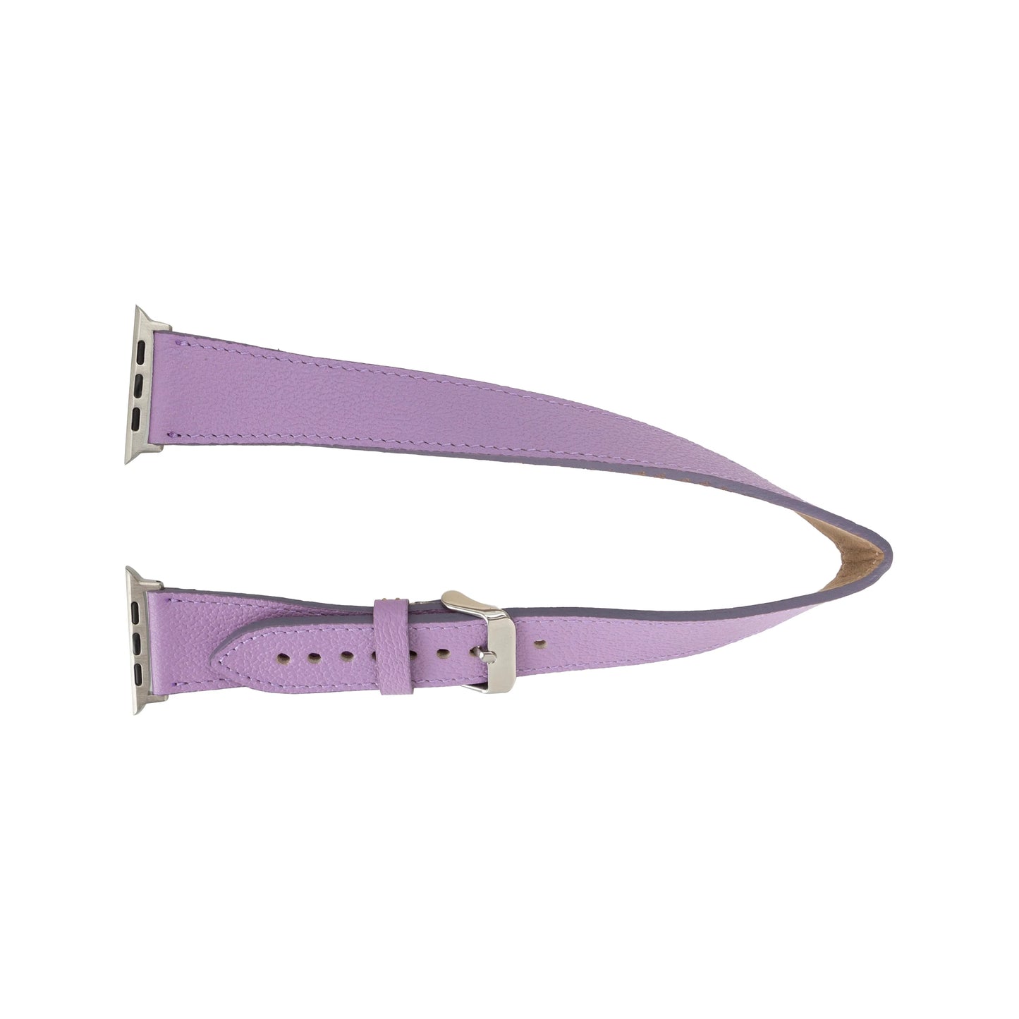 Leather Apple Watch Bands - DT Double Tour Style CP04 Fuşya