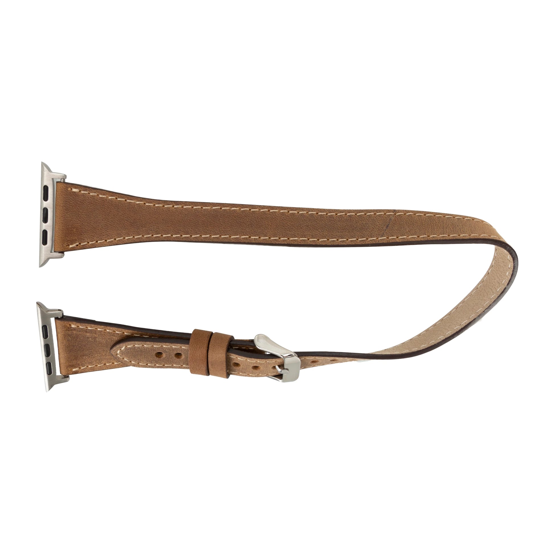 Leather Apple Watch Bands - DTS Double Tour Slim Quantum Style CP22