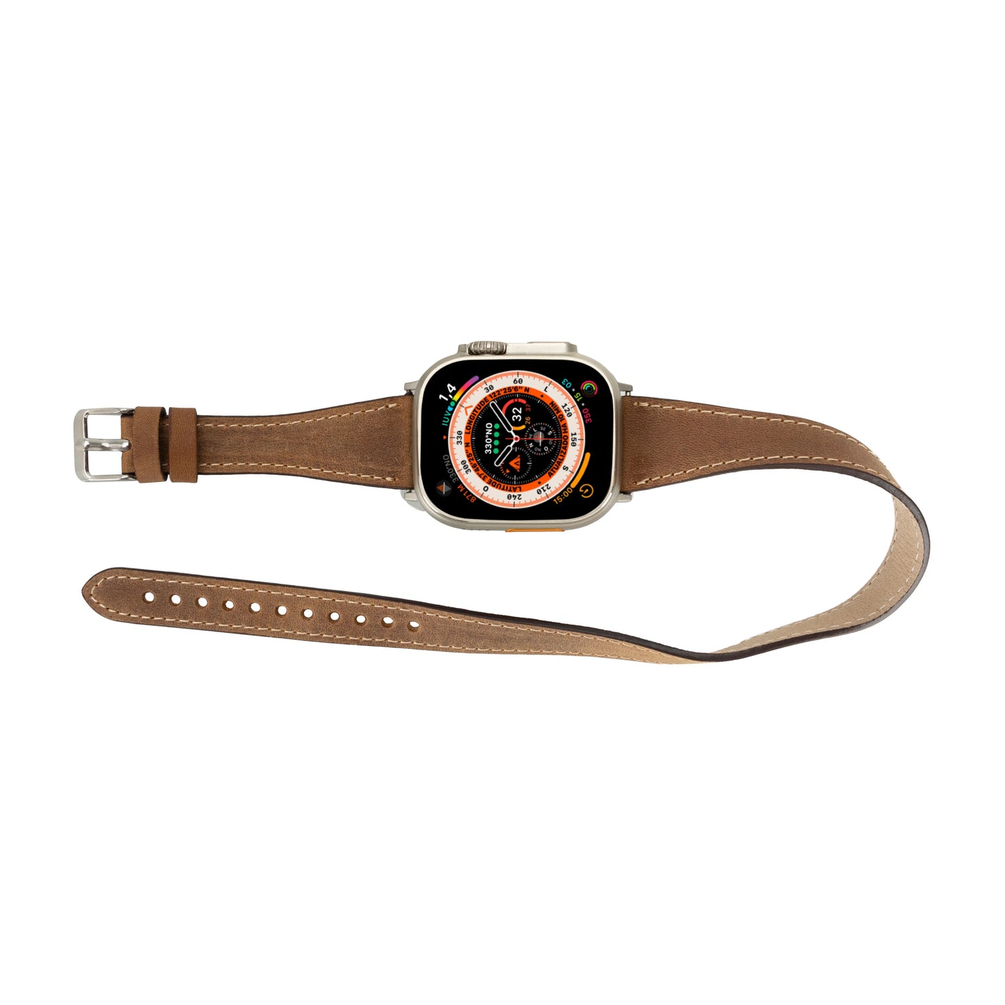 Leather Apple Watch Bands - DTS Double Tour Slim Quantum Style CP22