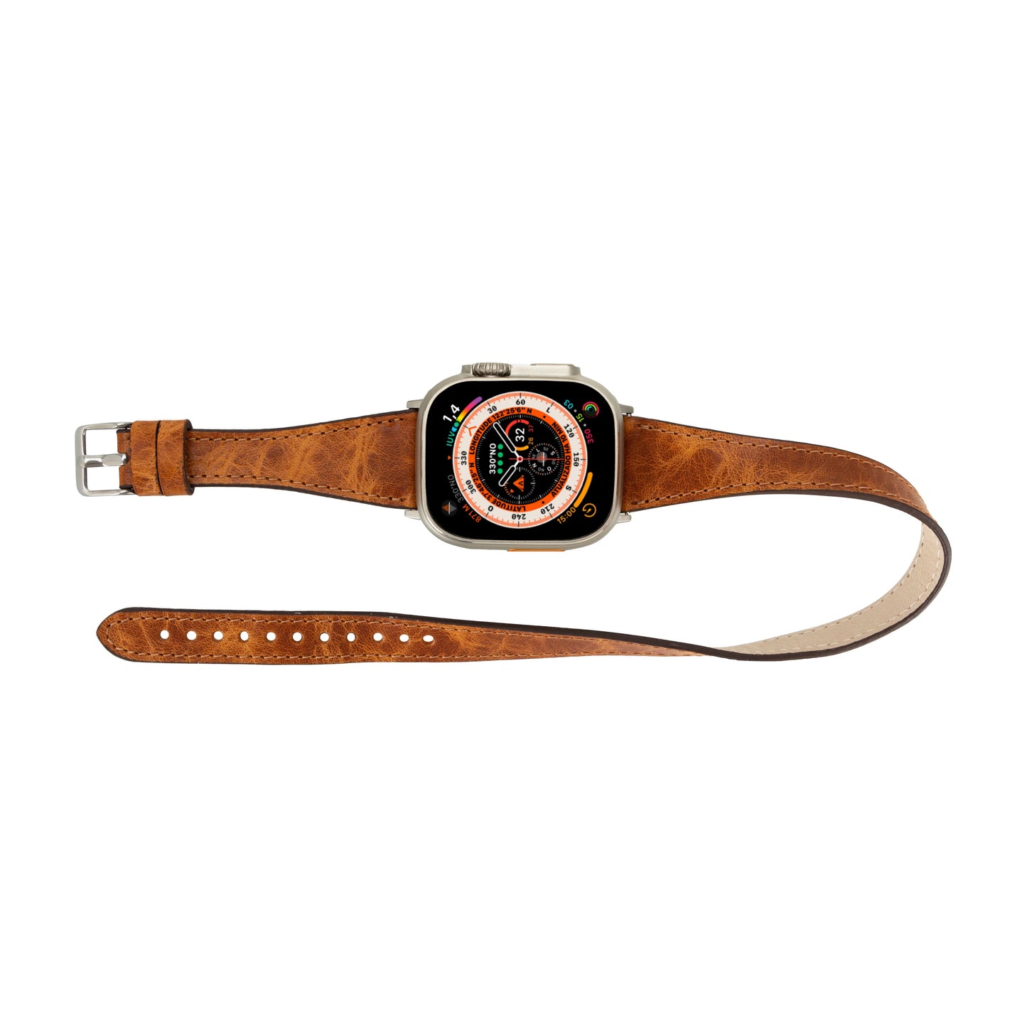 Leather Apple Watch Bands - DTS Double Tour Slim Quantum Style CP22