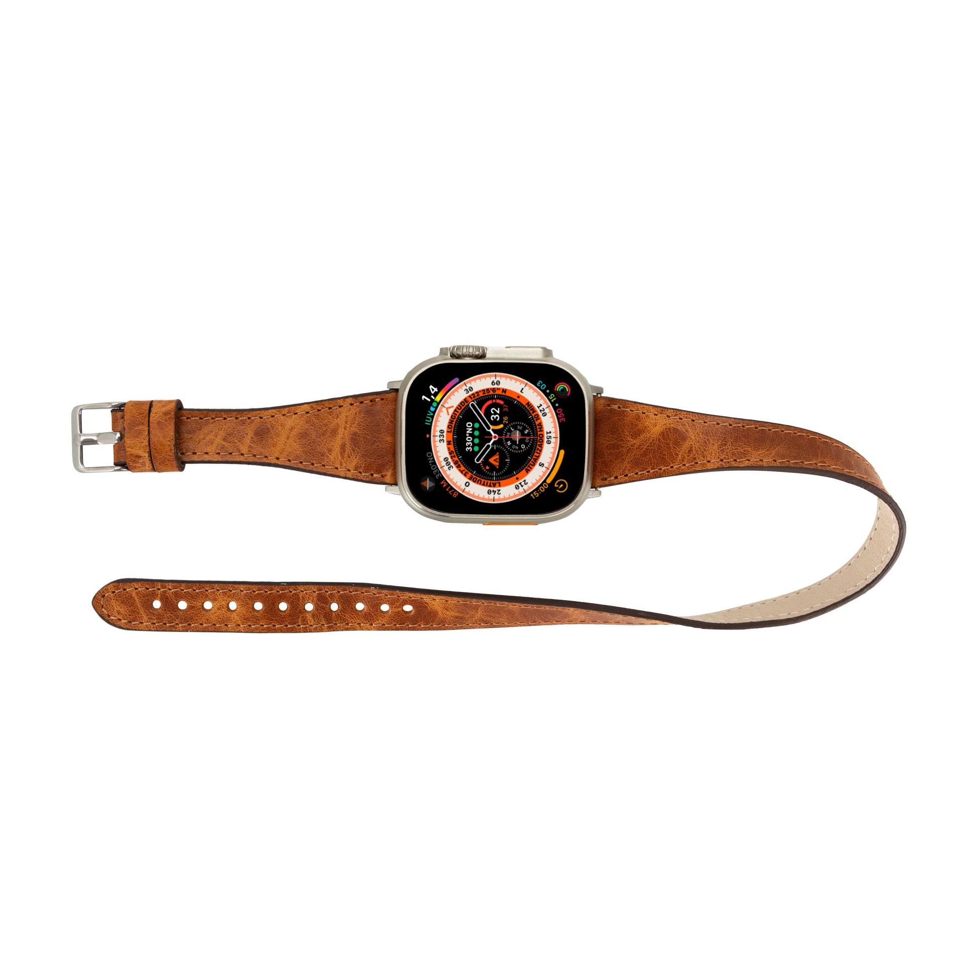 Leather Apple Watch Bands - DTS Double Tour Slim Quantum Style CP22