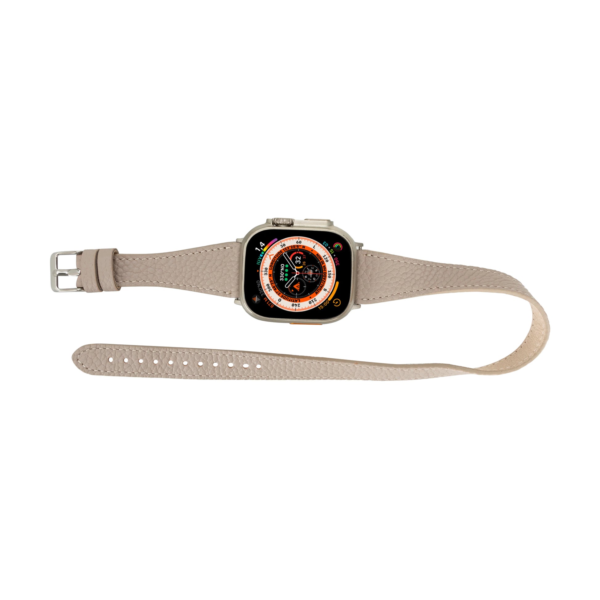 Leather Apple Watch Bands - DTS Double Tour Slim Quantum Style CP22