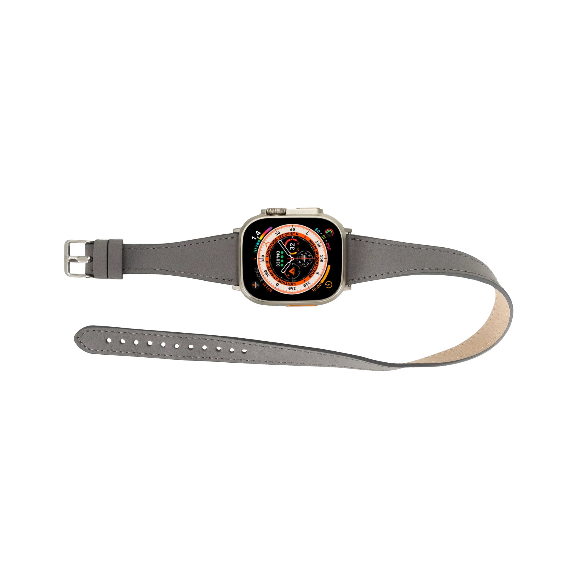 Leather Apple Watch Bands - DTS Double Tour Slim Quantum Style CP22