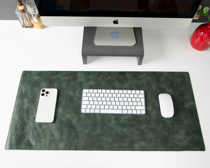 Large Single-Layer Leather Desk Mat – 91 × 48 cm