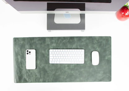 Large Single-Layer Leather Desk Mat – 91 × 48 cm