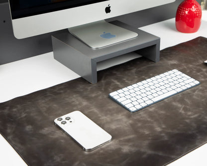 Large Single-Layer Leather Desk Mat – 91 × 48 cm