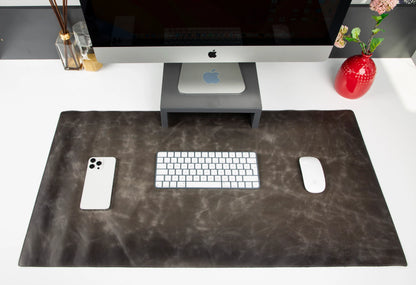 Large Single-Layer Leather Desk Mat – 91 × 48 cm