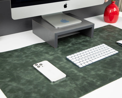 Large Single-Layer Leather Desk Mat – 91 × 48 cm