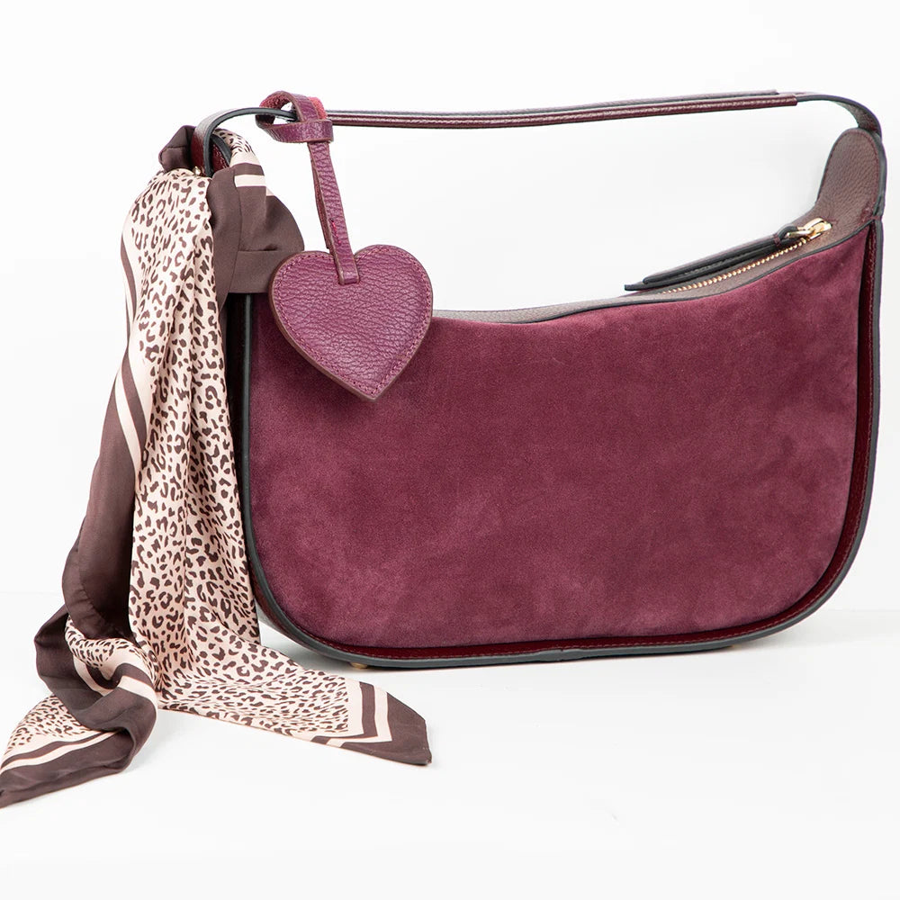 Heart Leather Bag Charm