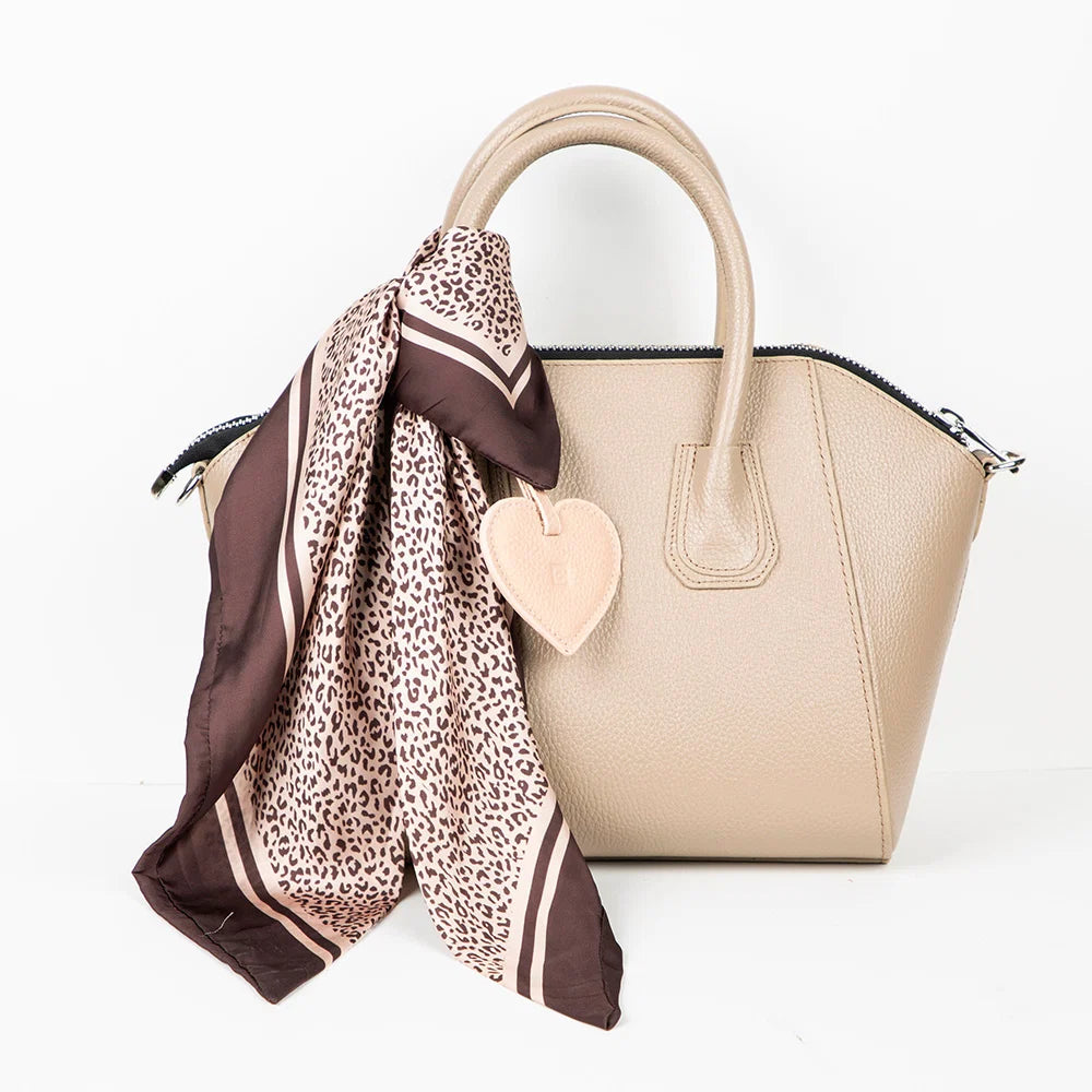 Heart Leather Bag Charm