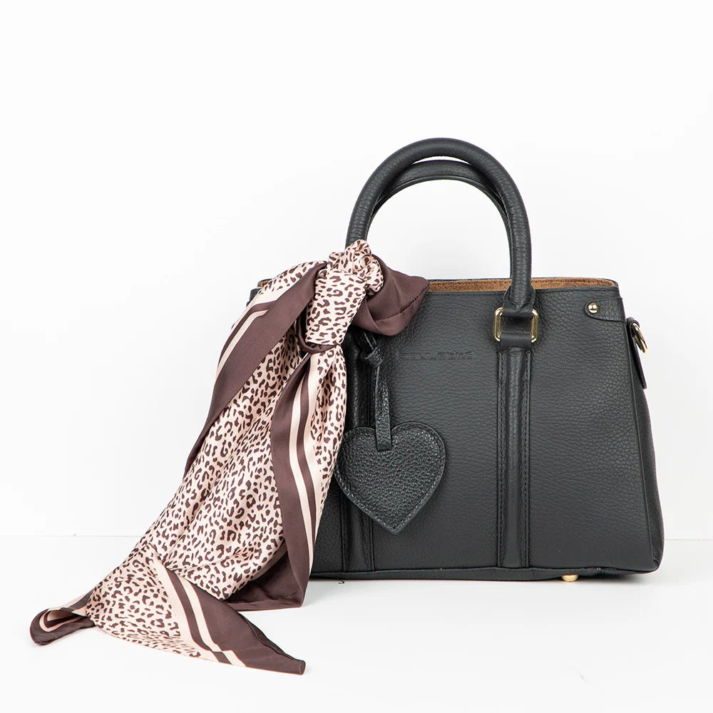 Heart Leather Bag Charm