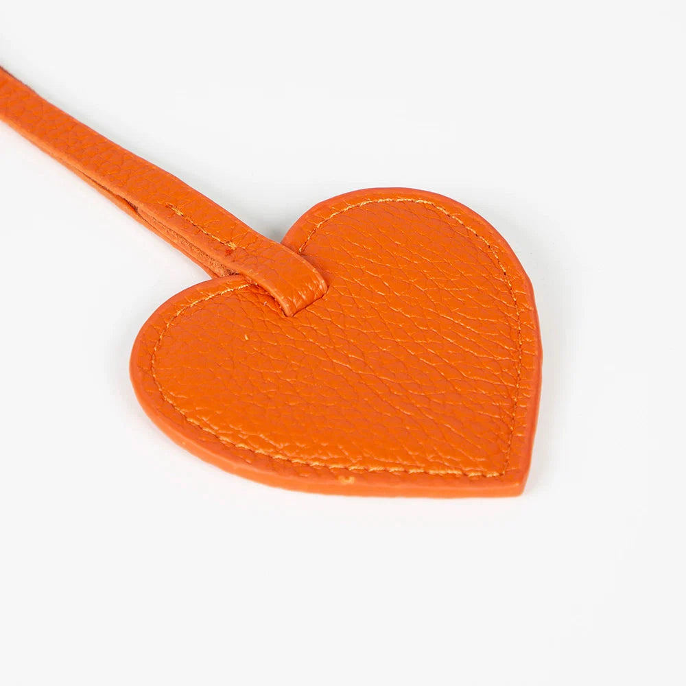 Heart Leather Bag Charm