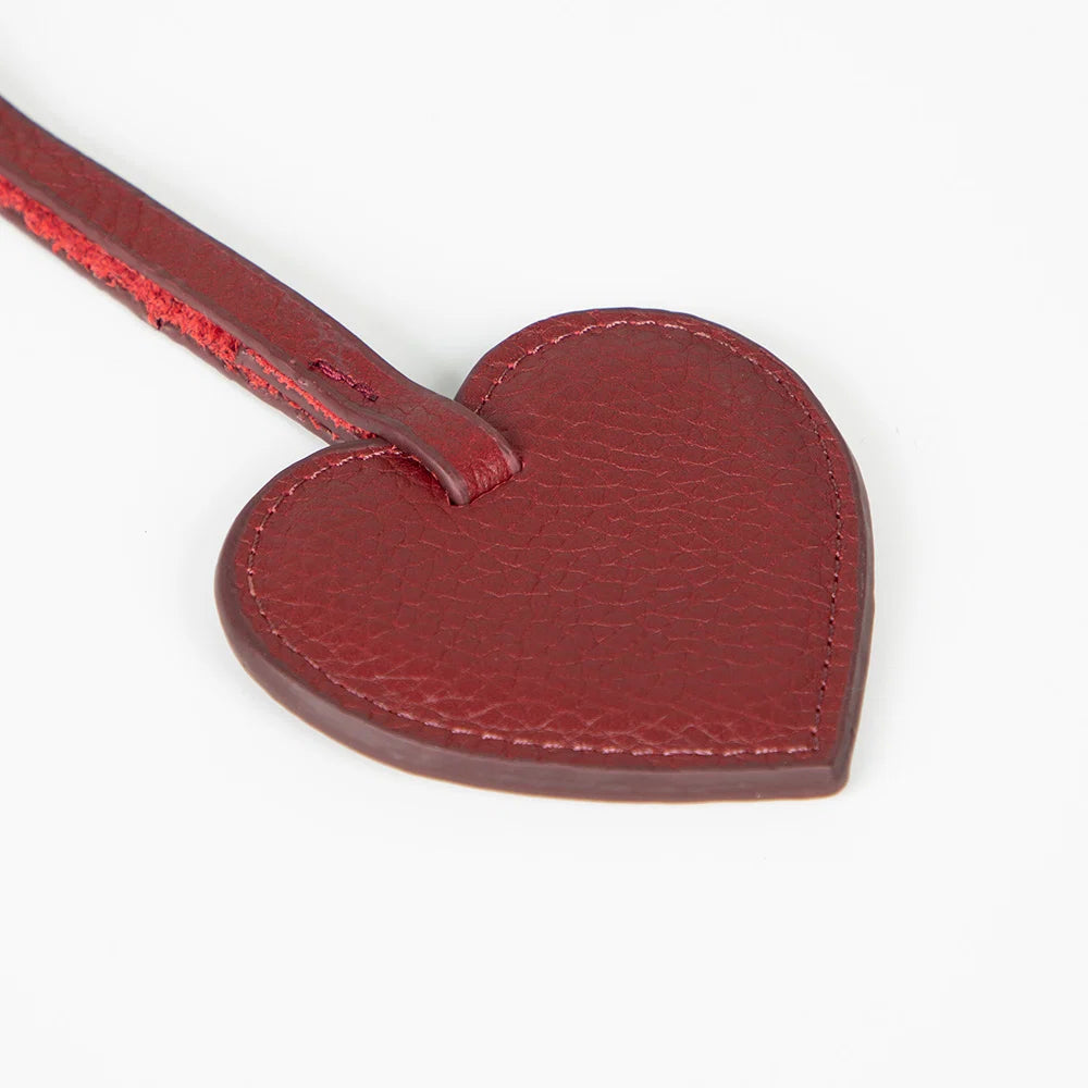 Heart Leather Bag Charm