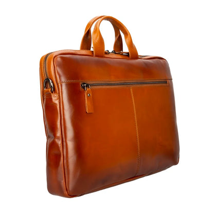 Apollo 16-Inch Leather Laptop Briefcase